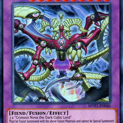 Crimson Nova Trinity the Dark Cubic Lord [MVP1-EN040] Ultra Rare