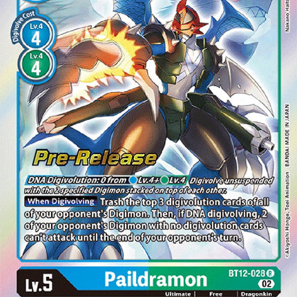Paildramon [BT12-028] [Across Time Pre-Release Cards]