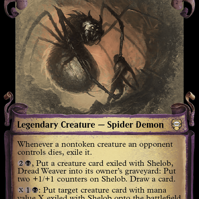 Shelob, Dread Weaver [The Lord of the Rings: Tales of Middle-Earth Commander Showcase Scrolls]