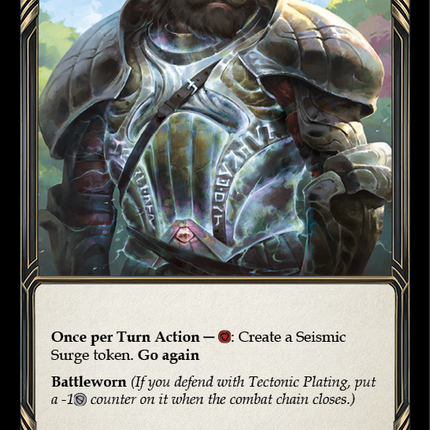 Tectonic Plating [U-WTR041] (Welcome to Rathe Unlimited)  Unlimited Rainbow Foil