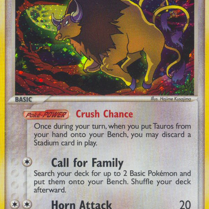Tauros (12/100) [EX: Crystal Guardians]