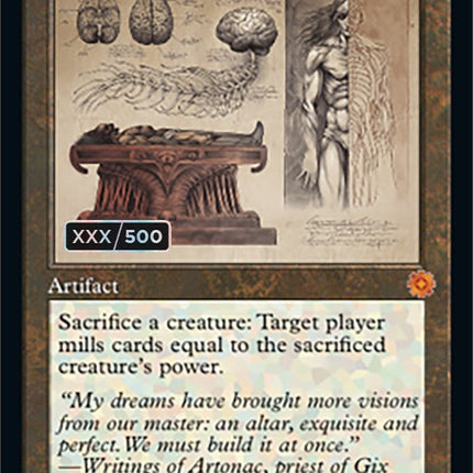 Altar of Dementia (Retro Schematic) (Serialized) [The Brothers' War Retro Artifacts]