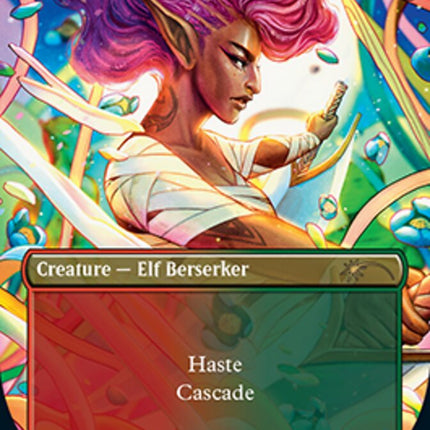 Bloodbraid Elf (Borderless Alternate Art) [Secret Lair 30th Anniversary Countdown Kit]