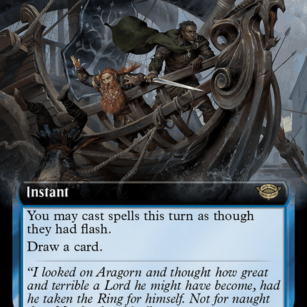 Borne Upon a Wind (Extended Art) (Surge Foil) [The Lord of the Rings: Tales of Middle-Earth]