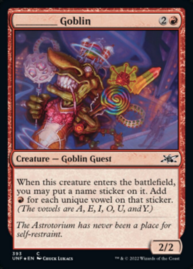 MTG　ギャラクシーfoil英語　4枚　________ Goblin　UNF _____ Goblin (Galaxy Foil) [Unfinity] – TokenMTG