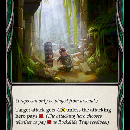 Rockslide Trap [U-CRU128] (Crucible of War Unlimited)  Unlimited Rainbow Foil