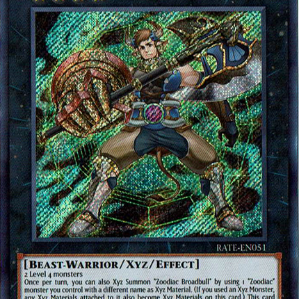 Zoodiac Broadbull [RATE-EN051] Secret Rare