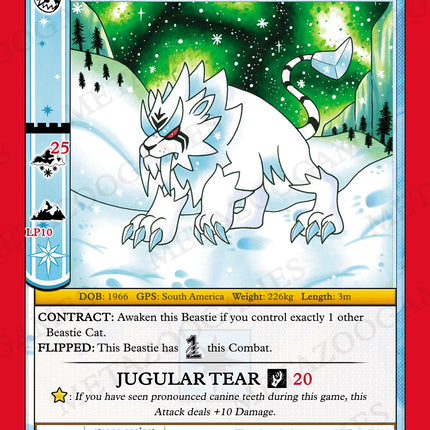 Sabertooth Tiger [Cryptid Nation: UFO First Edition Release Event Deck]