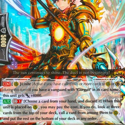 Knight of Daylight, Kinarius (G-BT10/012EN) [Raging Clash of the Blade Fangs]