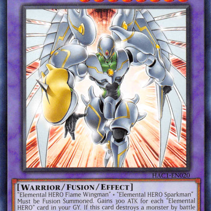 Elemental HERO Shining Flare Wingman (Duel Terminal) [HAC1-EN020] Parallel Rare