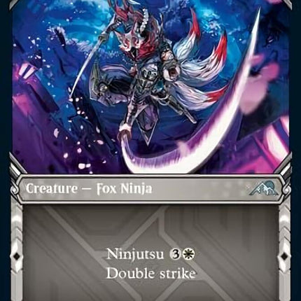 Blade-Blizzard Kitsune (Showcase Ninja) [Kamigawa: Neon Dynasty]
