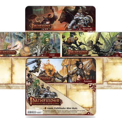 Ultra PRO: Playmat - Pathfinder (7 Iconic Pathfinder Mini Mats)