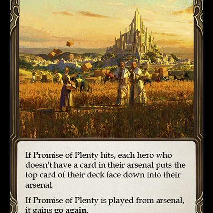 Promise of Plenty (Red) [CRU183] (Crucible of War)  1st Edition Normal
