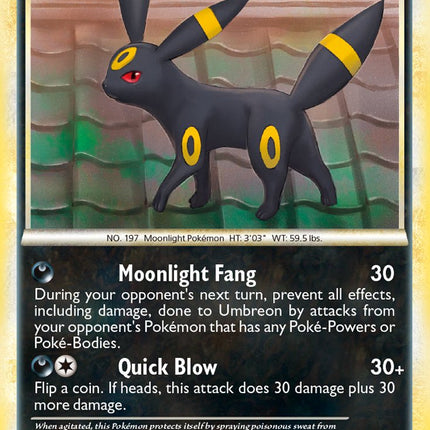 Umbreon (10/90) (Cracked Ice Holo) (Theme Deck Exclusive) [HeartGold & SoulSilver: Undaunted]