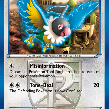 pokemon chatot card Chatot (77/101) [Black & White: Plasma Blast] – TokenMTG
