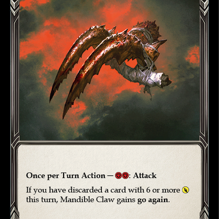 Mandible Claw [U-CRU004] (Crucible of War Unlimited)  Unlimited Rainbow Foil