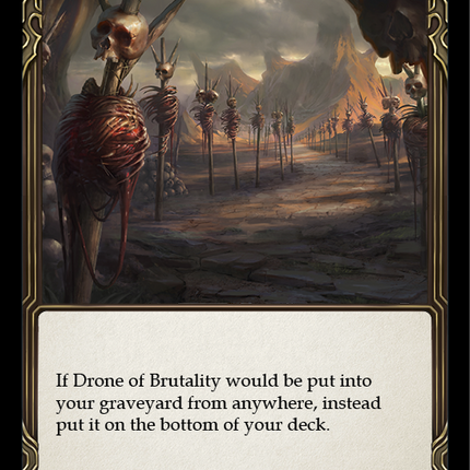 Drone of Brutality (Yellow) [U-WTR165] (Welcome to Rathe Unlimited)  Unlimited Rainbow Foil