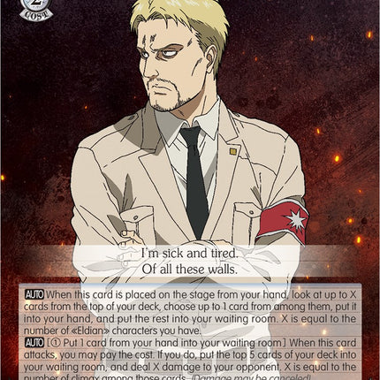 Reiner: Man on a Mission (Foil) [Attack On Titan: Final Season]
