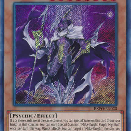 Mekk-Knight Purple Nightfall [EXFO-EN020] Secret Rare