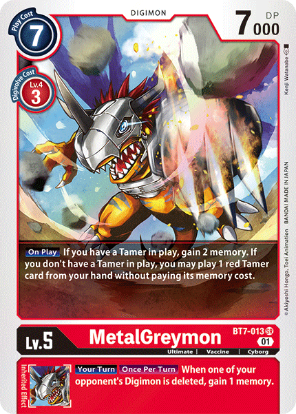 digimon metalgreymon card MetalGreymon [BT7-013] [Next Adventure] – TokenMTG
