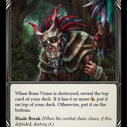 Bone Vizier [RVD003] (Classic Battles: Rhinar vs Dorinthea)  Rainbow Foil