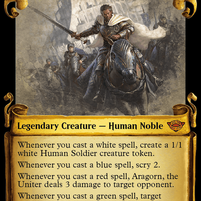 Aragorn, the Uniter [The Lord of the Rings: Tales of Middle-Earth Showcase Scrolls]