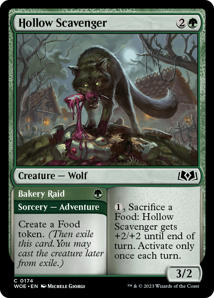 Hollow Scavenger // Bakery Raid [Wilds of Eldraine] – TokenMTG