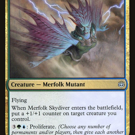Merfolk Skydiver [War of the Spark]