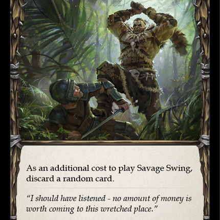 Savage Swing (Blue) [WTR022-C] (Welcome to Rathe)  Alpha Print Normal