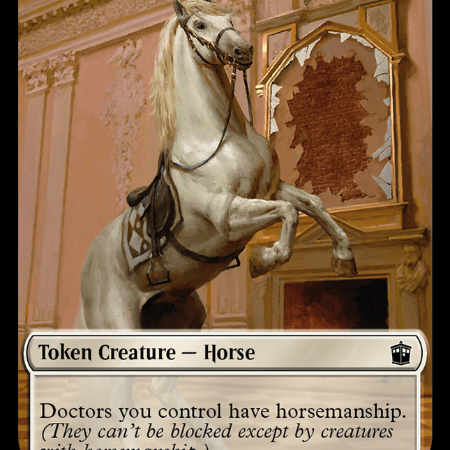 Horse // Soldier Double-Sided Token [Doctor Who Tokens]