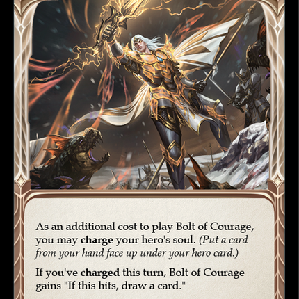 Bolt of Courage (Red) [U-MON042] (Monarch Unlimited)  Unlimited Normal