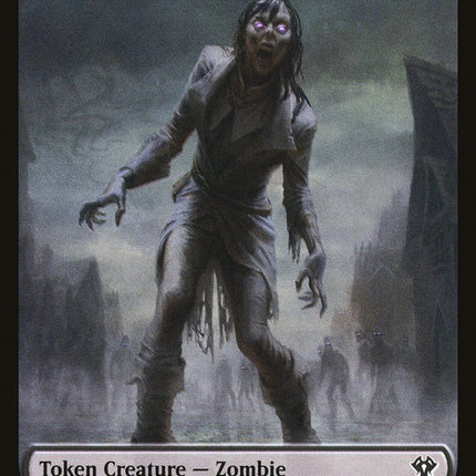 Human Soldier (003) // Zombie Double-Sided Token [Commander 2020 Tokens]