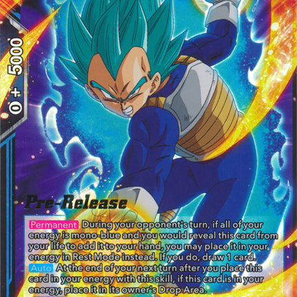 SSB Vegeta, Blaze of Passion (BT10-040) [Rise of the Unison Warrior Prerelease Promos]