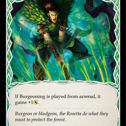 Burgeoning (Yellow) [ELE135] (Tales of Aria)  1st Edition Rainbow Foil
