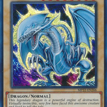 Blue-Eyes White Dragon [MP22-EN266] Prismatic Secret Rare