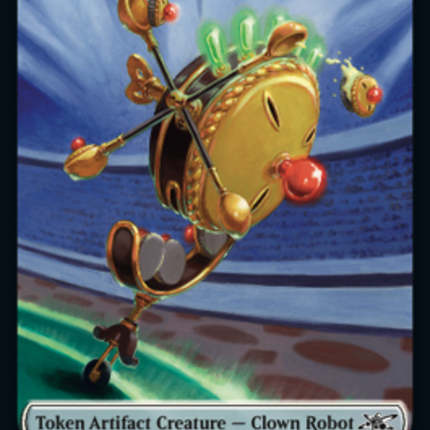 Clown Robot (002) // Treasure (013) Double-Sided Token [Unfinity Tokens]