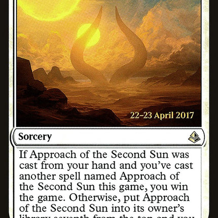 Approach of the Second Sun [Amonkhet Prerelease Promos]