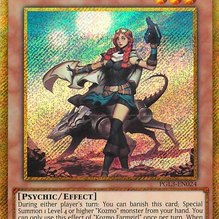 Kozmo Farmgirl [PGL3-EN024] Gold Secret Rare