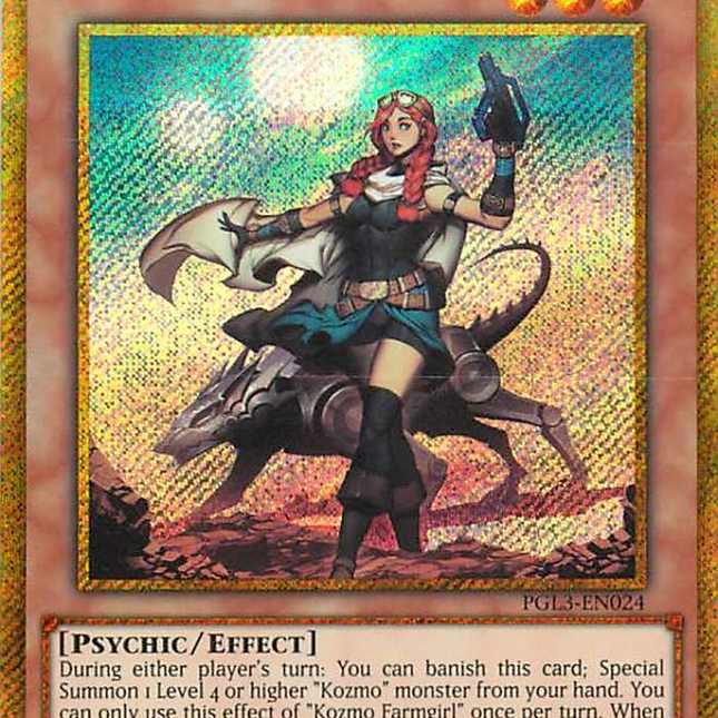 Kozmo Farmgirl [PGL3-EN024] Gold Secret Rare – TokenMTG
