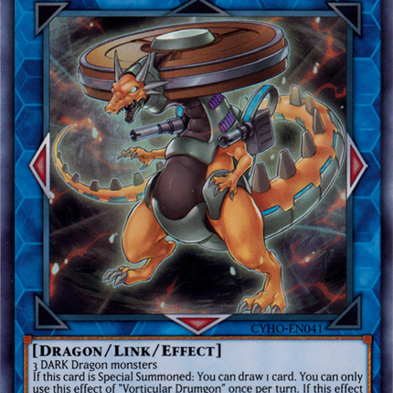 Vorticular Drumgon [CYHO-EN041] Super Rare