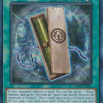 Ninjitsu Art Notebook of Mystery [DABL-EN061] Ultra Rare
