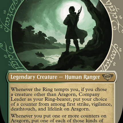 Aragorn, Company Leader (Showcase) (Surge Foil) [The Lord of the Rings: Tales of Middle-Earth]