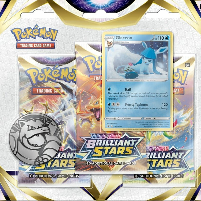 Sword & Shield: Brilliant Stars - 3-Pack Blister (Glaceon)