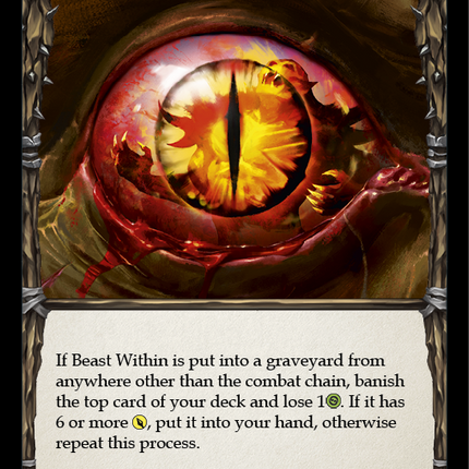 Beast Within [CRU007] (Crucible of War)  1st Edition Rainbow Foil