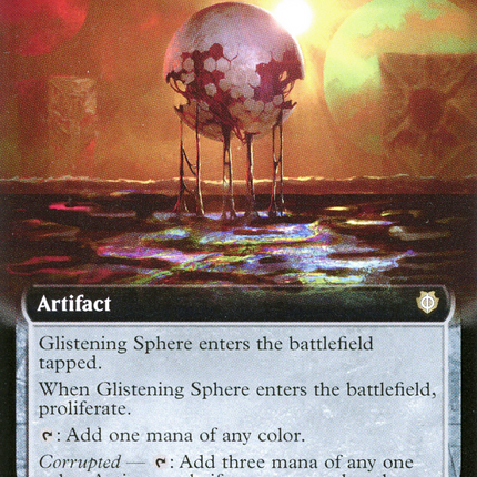 Glistening Sphere (Extended Art) [Phyrexia: All Will Be One Commander]