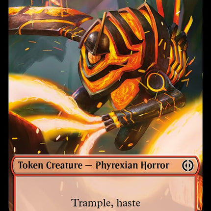 Rebel // Phyrexian Horror (004) Double-Sided Token [Phyrexia: All Will Be One Tokens]