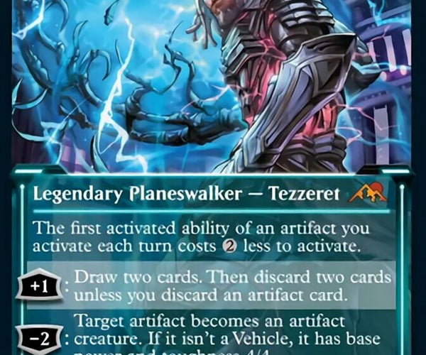 Tezzeret, Betrayer of Flesh (Showcase Soft Glow) [Kamigawa: Neon Dynas –  TokenMTG