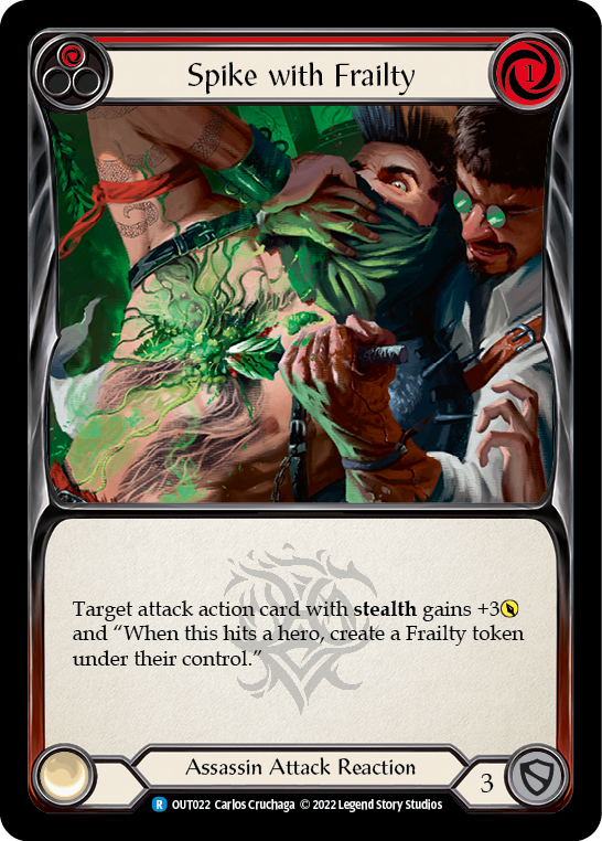 Spike with Frailty (Red) [OUT022] (Outsiders) – TokenMTG