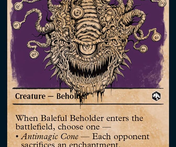 Baleful Beholder (Showcase) [Dungeons & Dragons: Adventures in the For –  TokenMTG