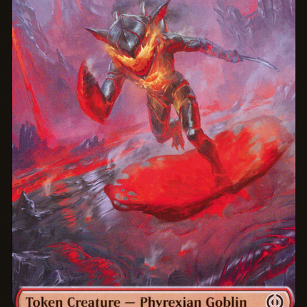 Phyrexian Goblin // Samurai Double-Sided Token [Phyrexia: All Will Be One Tokens]